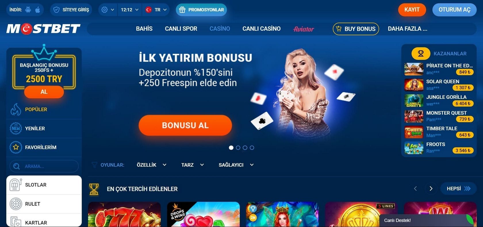 Aplikacja mobilna MostBet