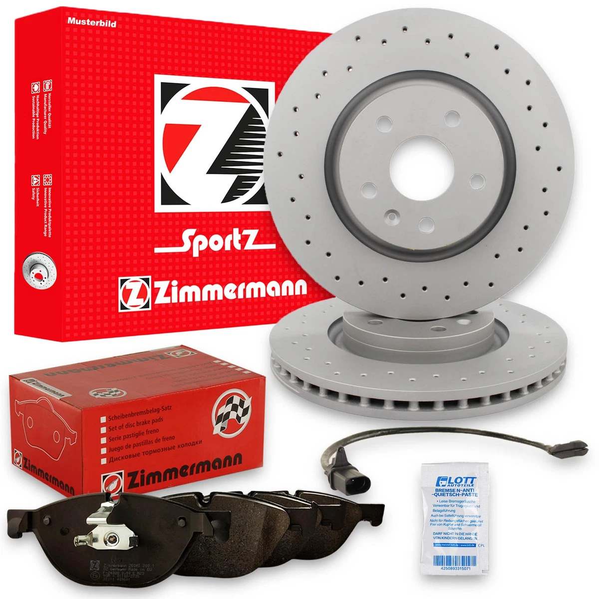 Гальмівні колодки та диски Zimmermann для Mitsubishi Lancer VIII Sportback Гальмівні колодки та диски Zimmermann для Mitsubishi Lancer VIII Sportback
